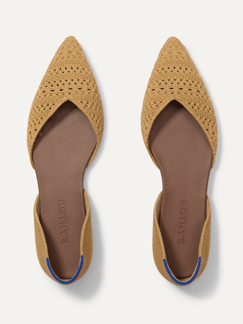 Rothy's The D'Orsay Point - Camel Crochet Size 8.5